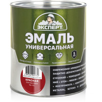 Универсальная алкидная эмаль Эксперт (полуматовая; красная; 2,5 кг) 31358
