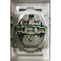 Розетка Metronex Electric Roma двойная без заземления FRZ00010203BEL
