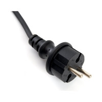 Сетевой шнур для гирлянд FERON 3м, 2x0,5мм2, IP44, черный, DM403 48190