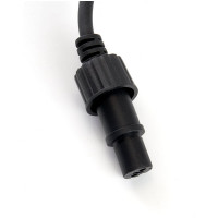 Сетевой шнур для гирлянд FERON 3м, 2x0,5мм2, IP44, черный, DM403 48190