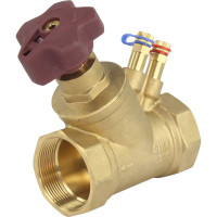 Балансировочный латунный клапан DN.ru КБЛР Ду50 Ру16 усиленный, муфтовый D080-00510