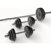 Набор гантелей и штанга в кейсе UNIXFIT 50 kg DBKITU50