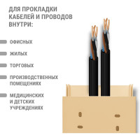 Кабель-канал TDM ELECTRIC 100x60 желтая сосна 3D (2м/6шт в упак) SQ0402-0610