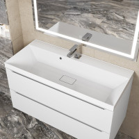 Раковина для ванной комнаты uperwood Classic New 100 см, с декоративной крышкой для слива 291021041