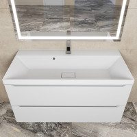 Раковина для ванной комнаты uperwood Classic New 100 см, с декоративной крышкой для слива 291021041