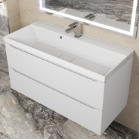 Раковина для ванной комнаты uperwood Classic New 100 см, с декоративной крышкой для слива 291021041