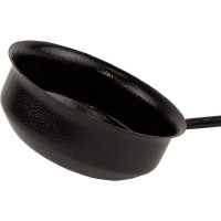 Ковш Банная линия 0.2 л, оксидированная сталь, черный 12-400