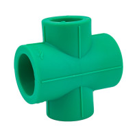 Переходная крестовина Blue Ocean полипропиленовая, 25x20 мм, зеленая PPRF/RCP(G)-25х20