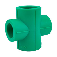 Переходная крестовина Blue Ocean полипропиленовая, 25x20 мм, зеленая PPRF/RCP(G)-25х20