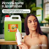Мыло жидкое Золушка 5 л антибактериальное Зодиак Алоэ-вера К-10-5 603687