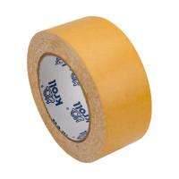Двусторонняя клейкая лента KROLL ткань/pvc, 48 мм х 25 м 4607190401844