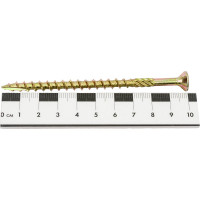 Саморезы по дереву КРЕП-КОМП потайные, Torx, 6,0x100 мм, 10 шт., желтые сдт6100мф