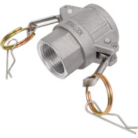 Алюминиевый камлок TITAN LOCK типа D серия "EcoLine", розетка внутренняя резьба BSP 1", TL100DAL-EL