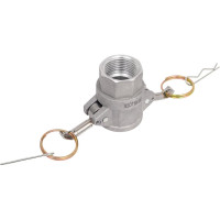 Алюминиевый камлок TITAN LOCK типа D серия "EcoLine", розетка внутренняя резьба BSP 1", TL100DAL-EL