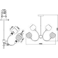Люстра на штанге Evoluce Tratti SLE1136-302-06