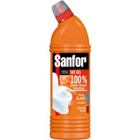 Чистящее средство для унитаза SANFOR WC gel super power 1000 г 10008