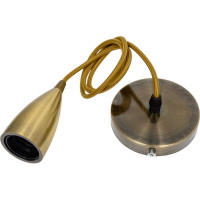 Декоративный патрон на подвесе HOROZ ELECTRIC EDISON Старая бронза, E27, 1M 021-002-0001 HRZ01000754