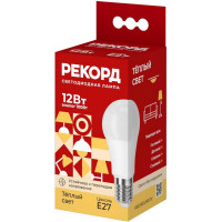 Светодиодная лампа РЕКОРД LED А60-U 12W Е27 3000К 23951