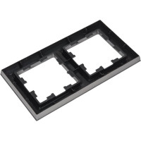 2-местная рамка IEK Brite ру-2-брс сталь BR-M22-K46