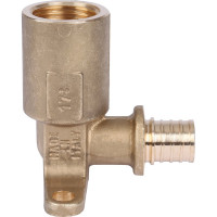 Настенный угольник с длинным нарезным патрубком STOUT 16-Rp 1/2" SFA-0032-001612