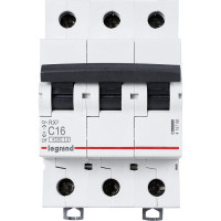 Авт.выключатель RX3 Legrand 4,5кА 16А 3П C 419708