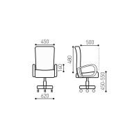 Компьютерное офисное кресло BRABIX Balance MG-320, с подлокотниками 531832