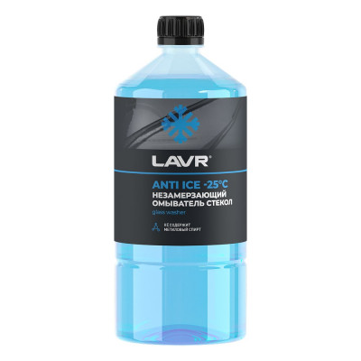Незамерзающий омыватель стекол LAVR Anti Ice -25°С, 1 л Ln1310