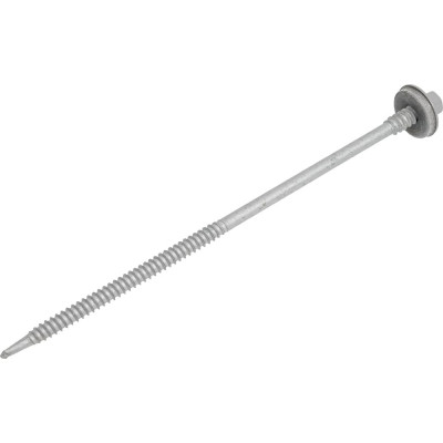 Саморез для сэндвич-панелей HARDWEX ТМ HWX5-P10-6.3/5.5x160 мм, св.№3, RUSPERT, RAL 7004, 50 шт. 5190002407435