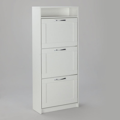 Тумба для обуви Гуд ЛАКК СИРИУС 60x25x142 см, белая 2.02.10.440.1