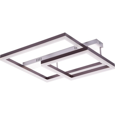 Потолочная светодиодная диммируемая люстра RITTER ECLIPSE с ДУ 3 режима 88Вт 30м2 белый/коричневый 52088 1