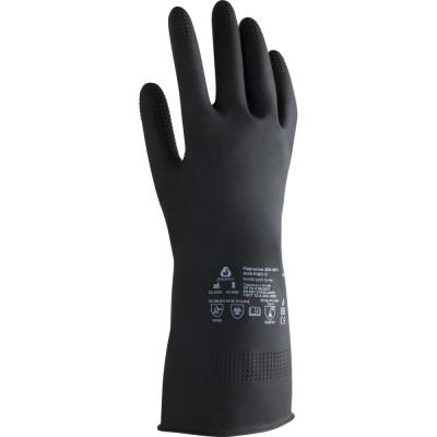 Латексные химостойкие перчатки Jeta Safety 50/50, кщс-2, 0.35 мм, р. 9/l JCH-601-09-L
