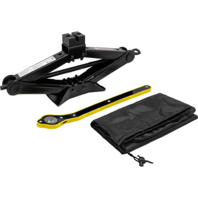 Механический домкрат Forcekraft  ромб 2т с резиновой накладкой h min 115мм, h max 380мм, L-400мм в водоотталкивающем чехле FK-10152(27328)