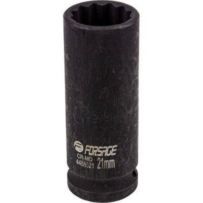 Головка ударная глубокая 21мм (12гр.), 1/2'' Forsage F-4488521(54919)