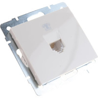 Телефонная розетка LEZARD RAIN евро крем 703-0388-137