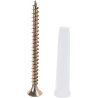 Набор белый дюбель VIPкрепеж 30 шт. 31566 VIP