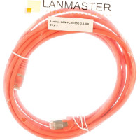 Патч-корд LANMASTER RJ45-RJ45, 4 пары, FTP, категория 5е, 3 м оранжевый LSZH, LAN-PC45/S5E-3.0-OR