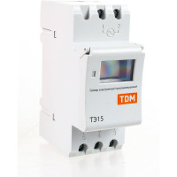 Электронный таймер TDM ТЭ15-1мин/7дн-16on/off-16А-DIN SQ1503-0005