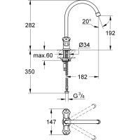 Смеситель для мойки GROHE Costa L 31831001