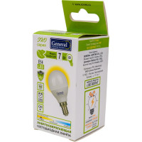 Светодиодная лампа General Lighting Systems Шарик G45F-7W-E14-2700K 640600