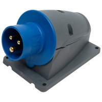 Стационарная вилка IEK ССИ-513 16А-6ч/200-250В 2Р+РЕ IP44 MAGNUM PSN51-016-3