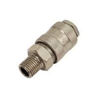 Соединение быстроразъемное (рапид мама - наружная резьба 1/4") INTERTOOL PT-1805