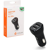 Автомобильный адаптер Airline, 2хUSB 1А+2.1А в прикуриватель 12/24В ACH-2U-04