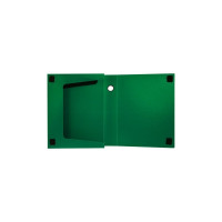 Архивный короб INFORMAT А4, 320х235х56 мм, зеленый, пластик, собранный NB6356G