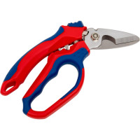 Ножницы электрика Knipex угловые, обжим концевых гильз: 0.5–6 мм и 10–25 мм, 160 мм, нержавеющие, 2-компонентные ручки, SB KN-950520SB