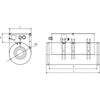 Электрический нагреватель IMPERA диам.315 9 квт IMP.HE.1.0.9.315