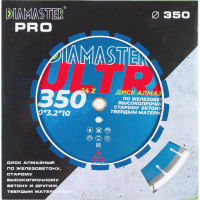 Диск сегментный по железобетону Laser ULTRA 350x3.2x10x25.4/20 мм, 24z, wet/dry Diamaster 001.000.8200