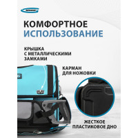 Переноска для инструмента GROSS 400x225x300 мм, пластиковое дно, наплечный ремень 90274