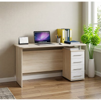 Компьютерный стол СОКОЛ КСТ-105 Дуб сонома/белый 00-00011412