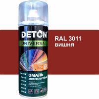 Эмаль универсальная Deton UNIVERSAL Вишня RAL 3011 аэрозоль 520 мл DTN-A70821