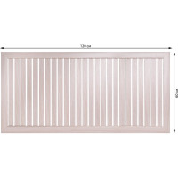 Реечный экран для радиатора Стильный Дом 120x60 см, Ясень светлый v530767
